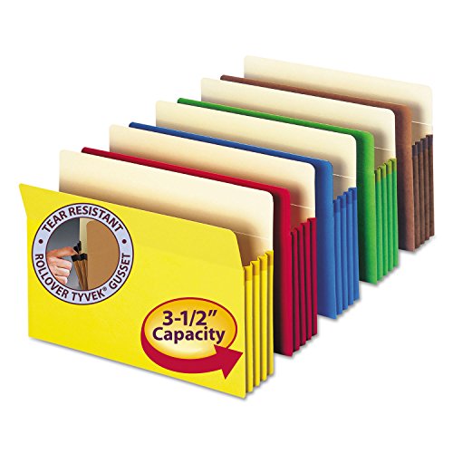 SMD74892 - Smead Colored File Pockets 5-Pack