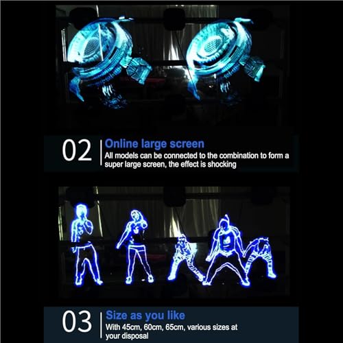 65cm Holographic Projection Commercial Advertising Light 3D Projector Fan Display Support Image Video