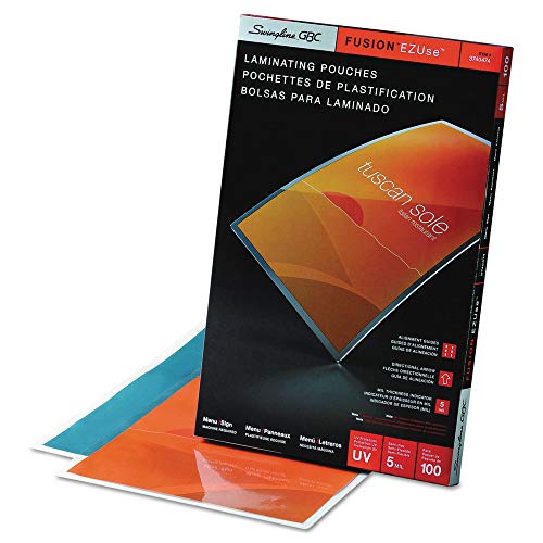 GBC 3740474CF Ezuse Thermal Laminating Pouches, 5 Mil, 11 1/2 X 17 1/2, 100/box