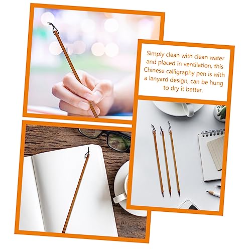 Chinese Calligraphy Brush Kanji Drawing Brush Beginner Students，4pcs Chinese Calligraphy Brush Calligraphy Art Stationery Student Calligraphy Pens Calligraphy Brush for Painting Small Pen Writing Brus