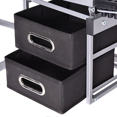 Adjustable Drawing Desk Rolling Drafting Table Glass Top Durable Portable Convenient Design