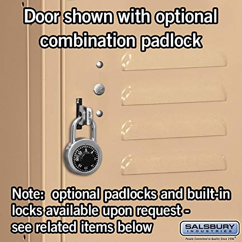 18" Wide Four Tier Standard Metal Locker - 1 Wide - 6 Feet High - 18 Inches Deep - Tan - Unassembled