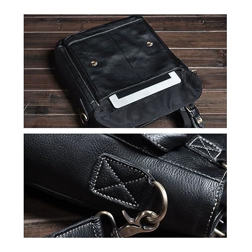 STBTOO Messenger Shoulder Bags Men's Leather Large Laptop Bags Briefcases Totes Handbags Luggage Bags