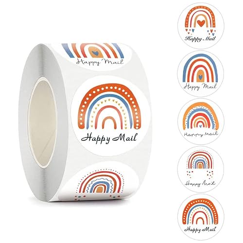 OISNGWNG Happy Mail Sticker Holiday Decoration Baking Seal Envelope Wedding Birthday Party