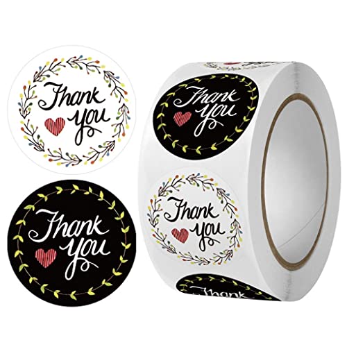 VIAENKFG Labels Thank You Stickers Pretty Gift Cards Baking Envelope Sealing Label