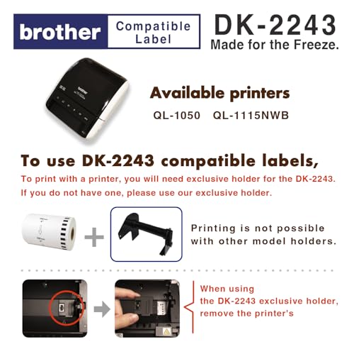 【Lafarm】 DK-2243 Compatible Brother Label Made for the Freeze QL-1050 (20 roll)
