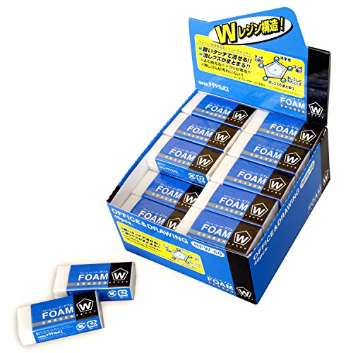 Sakura Crepas Eraser Foam Eraser Double 60 40 Pieces RFW60-40