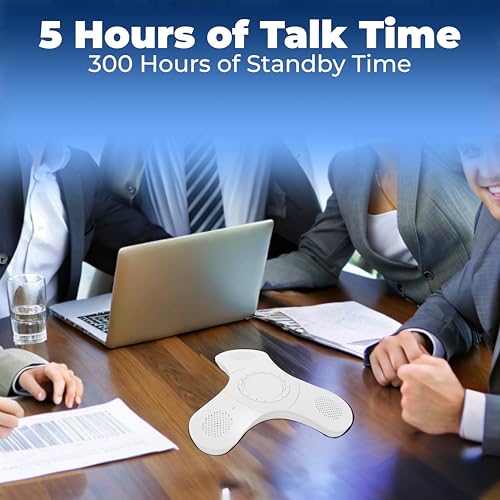 Conference Speaker and Microphone, 360° Voice Pickup, Noise Reduction