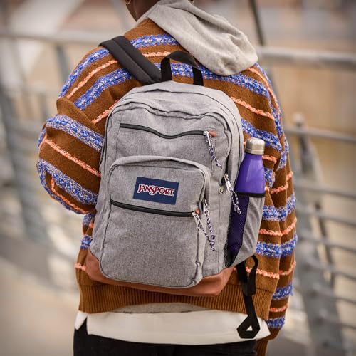 JanSport Cool Backpack, with 15-inch Laptop Sleeve - Large Computer Bag Rucksack with 2 Compartments, Ergonomic Straps, Navy