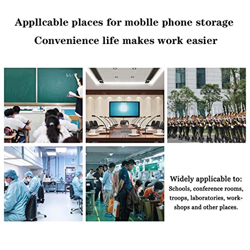 Wall-Mounted Cell Phones Storage Cabinet, Mobile Phone Storage Safe Deposit Box, Office Storage Cabinet with Lock, Pocket Chart Cell Phone Holder for Classroom (Size : 36)