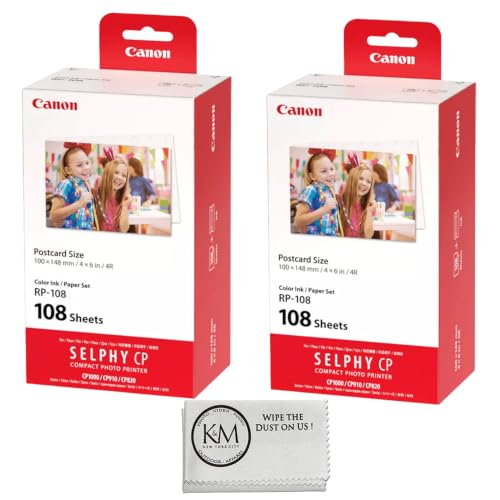 Canon RP-108 High-Capacity Color Ink/Paper Set (2 Pack)