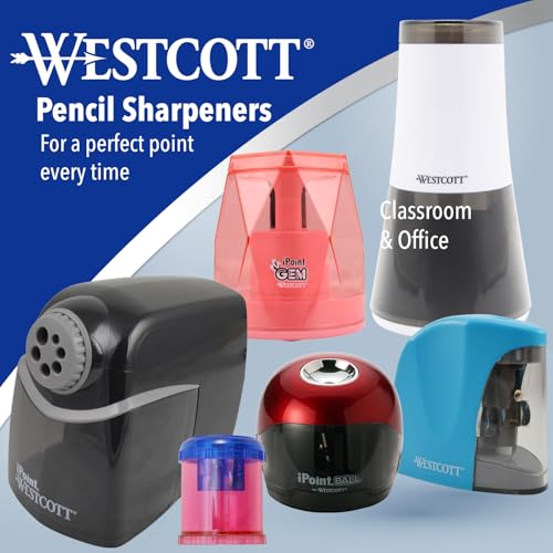 Westcott iPoint Heavy Duty Electric Pencil Sharpener for Home, School, and Office