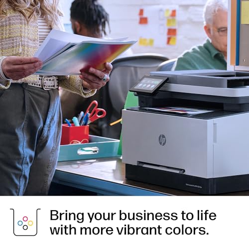 HP Color LaserJet Pro MFP 3301fdw Wireless All-in-One Color Laser Printer, Office Printer, Scanner, Copier, Fax, ADF, Duplex, Best-for-Office (499Q5F)