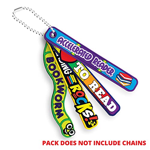 Brag Sticks to Improve Reading Participation and Habits Value Pack: Wearable Incentives for Students and Kids: 240 Sticks (60 Sticks for Each Design)
