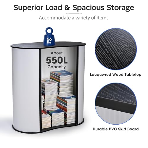 Yescom Portable Podium Counter Table