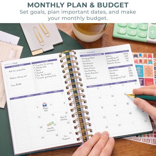 Clever Fox Budget Planner & Monthly Bill Organizer, Medium Dark Teal