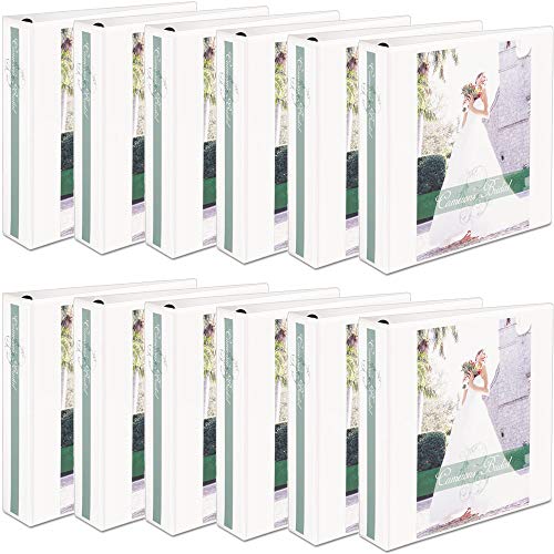 12 Avery Extra-Wide EZD Reference View 3-Ring Binders, 2 Capacity, White, EA - AVE01320