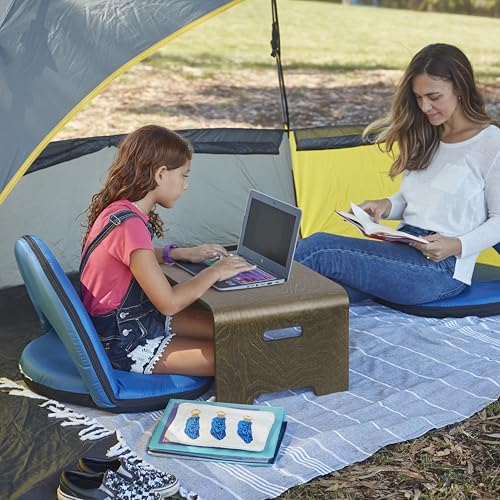 ECR4Kids Bentwood Lap Desk Activity Table with Handles, Montessori Furniture, Grey Wash