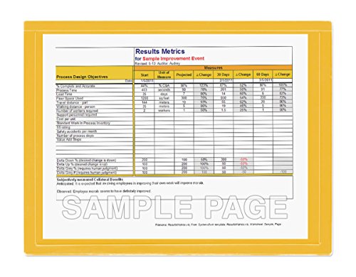 StoreSMART® - Yellow Document Frame (Window) - Letter-Size Pages - 25-Pack - R282-Y-25