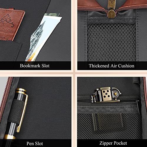 FINPAC Large Classic Bible Cover Vegan Leather Carrying Book Case
