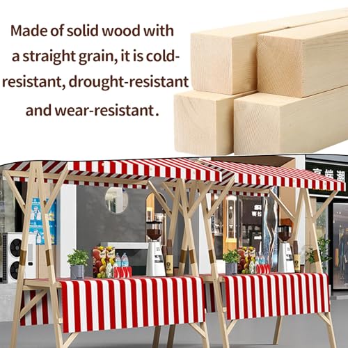 ZXZMX Foldable Wooden Stall Booth Set, Portable Market Kiosk Display Stand, 120/150cm Width, Lightweight Easy Assembly for Farmers Market & Events(Blue,47.2 x 23.6 x 78.7 in)