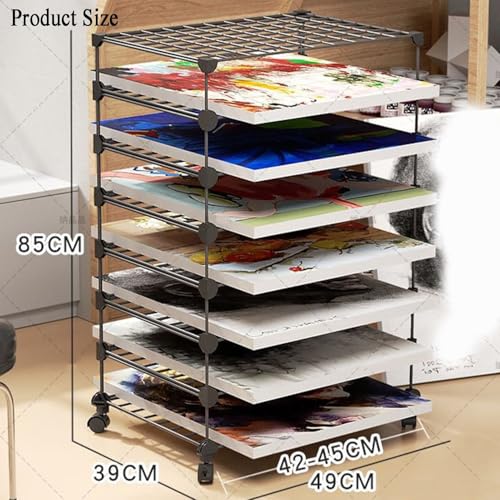 Paper Organizer,4/5/6/7/8-layer Sorting Organizer, Paper Sorter, Paper Storage Cabinet for Home, Classroom, Office, School（Black,White）(Black,7tier)