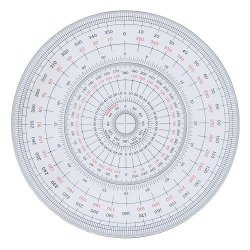 Uchida 1-822-0002 Total Circular Protractor, 7.1 inches (18 cm)