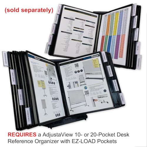 Ultimate Office ADD-ON for AdjustaView EXPANDABLE Desk Organizers, BK Pkts