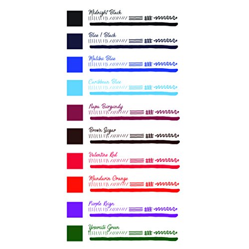 Monteverde Core Collection Fountain Pen Ink Gift Set, 10pc
