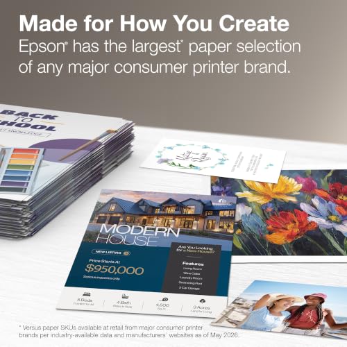 Epson Brochure and Flyer Paper Matte Double-Sided (S042384) 8.5" x 11"