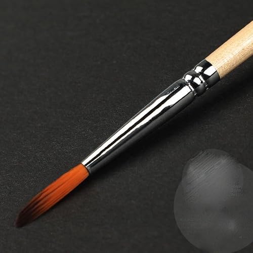 GGAHDSRH 10 Nylon Hair Line Drawing Brush Stroke Oil Painting Pigment Acrylic Gouache Watercolor Painting Long Pole Pen,