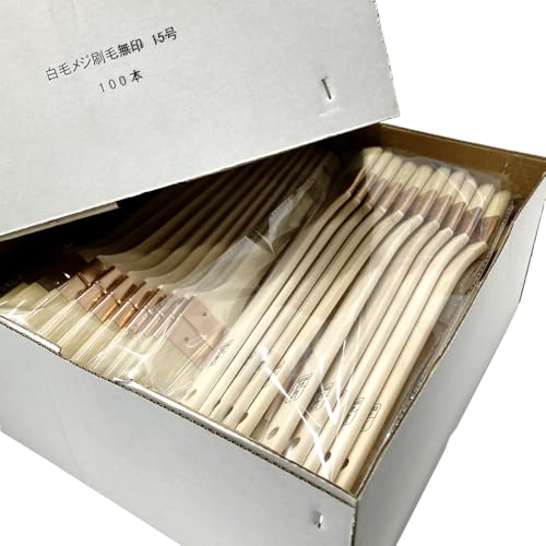Yoshikawa Sangyo White Joint Brush, No. 15 (40 mm), Pack of 100