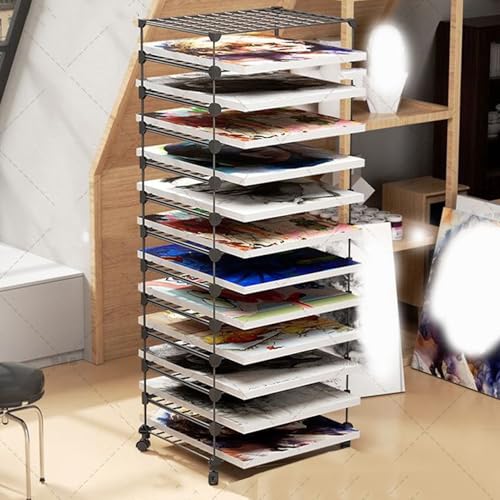 Paper Organizer,4/5/6/7/8-layer Sorting Organizer, Paper Sorter, Paper Storage Cabinet for Home, Classroom, Office, School（Black,White）(Black,7tier)
