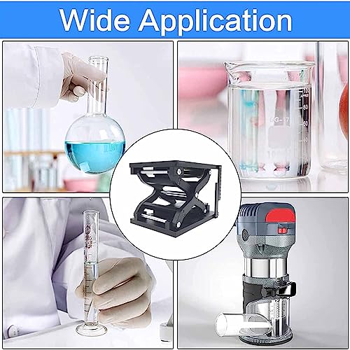 XIVUIFOI Manual Lab Jack Optical Lift Platform Table for Capacitive Touch Screen and Optical Instruments, 120mm Travel Z Axis.ensuring Accuracy in Every Task.