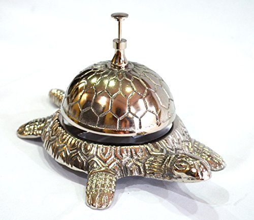 Tortoize Bell Desk Counter Call Bell Celtic Ornate Design Hotel Front Desk