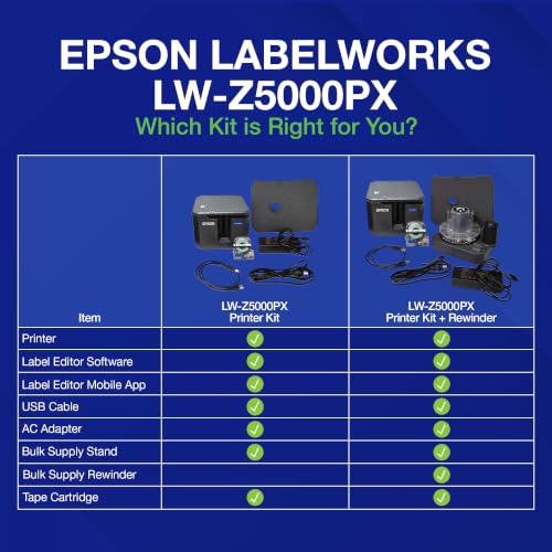LABELWORKS Epson LW-Z5000PX Industrial Label Printer Kit - Desktop