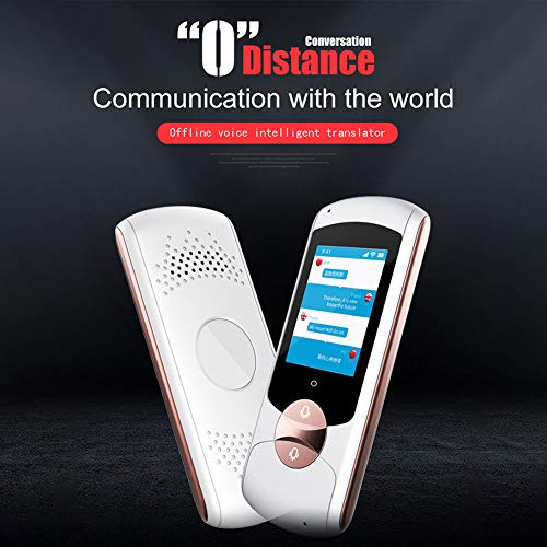 icVantA Smart Language Translator Device with Voice 2.4 Inch Touch Screen 41Languages in 120 Countries WiFi Pocket Electronic Translators for Learning Traveling,Pink