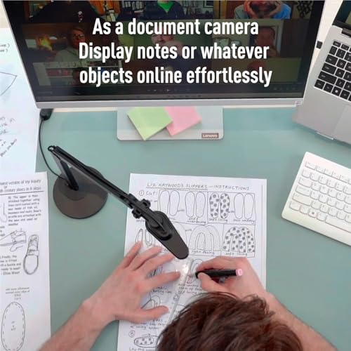 V600 12MP 4K HD USB Visualizer/Document Camera for Teachers, Mac, Windows, Chromebook, Online Teaching, Web Conferencin