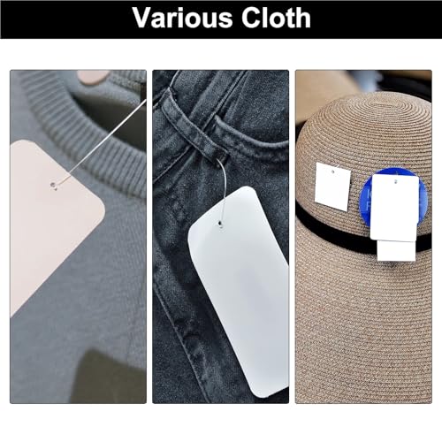 Tagging Gun for Clothing, 3000pcs Standard Plastic Barbs for Garment Label Office Filing and Craft Project(Gray 10mm)