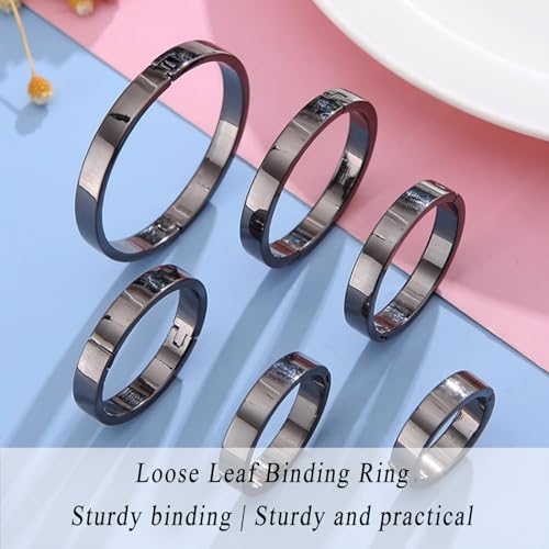 Binder rings 20Pcs Ring Binders, DIY Book Index Card Rings, Multifunctional Loose Leaf for Suitable for Schools, Offices(5.5cm)