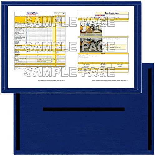 StoreSMART - Blue Document Frame (Window) - Magnetic - 11" x 17" Pages - 100-Pack - R3871PQBM-100