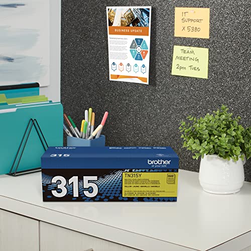 Brother TN-315Y DCP-9050 9055 9270 HL-4140 4150 4570 MFC-9460 9465 9560 9970 Toner Cartridge (Yellow) in Retail Packaging