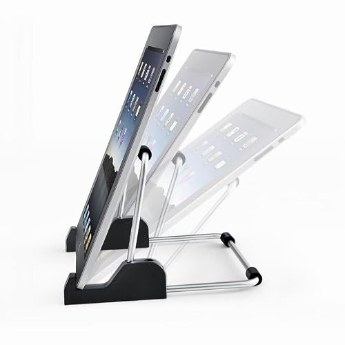 BXFIRS Aluminum Book Stand ABS Reading Rack Black Holder