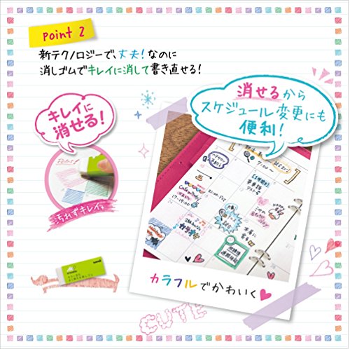 Mitsubishi Pencil U05202NDC.15 Nano Diamond Color Erasable Color Leads, 0.5, Red, 10 Pieces