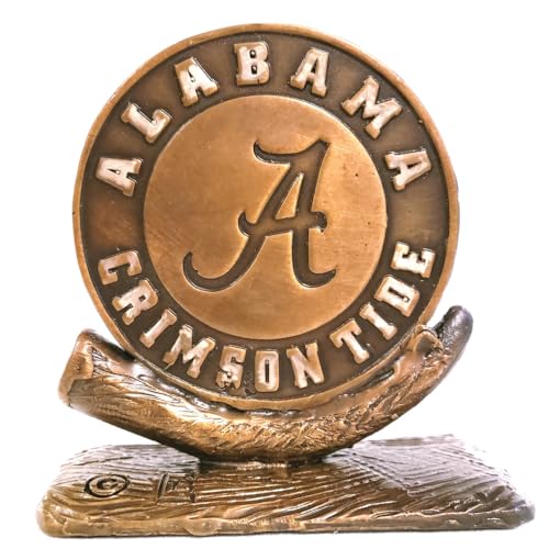 Solid Cast Bronze Alabama Crimson Tide Paperweight