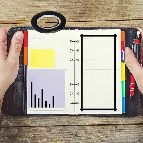 Whiteboard Tape 66M Graphic Whiteboard Tape Adhesive Chart Line Grid Electrical Marking Tapes High Temperature Resistant Pinstripe Dry 2030(White,66M_15MM)