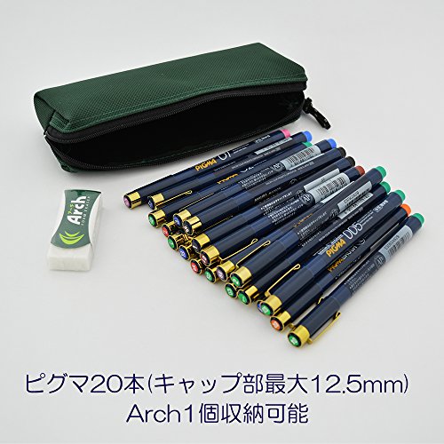 サクラクレパス Notum NS-27-OR Soft Pencil Case, ML, Large, Orange