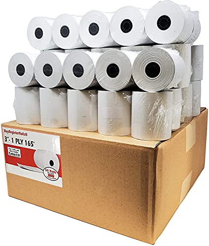 Star SP700 Kitchen Printer Paper (50 Rolls) 3" x 165' 1 Ply Bond (Non -Thermal) Receipt Paper POS Cash Register Paper for TMU200 SRP275 from BuyRegisterRolls
