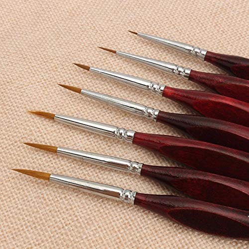 HBJWOV 7 Pcs Paint Brush Set Professional Hair Art Nail Painting Drawing Brushes Art Painting Brush Pen