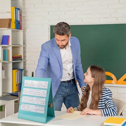 Sided 10 Section Display Featuring Storage Space for Classroom Teaching and Organization Foldable Wallet Insert
